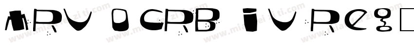 MRV OCRB IV Regular字体转换